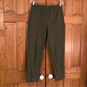 EUC Vintage White Stag Woman Stretch Petite Pull On Pants Size 1X